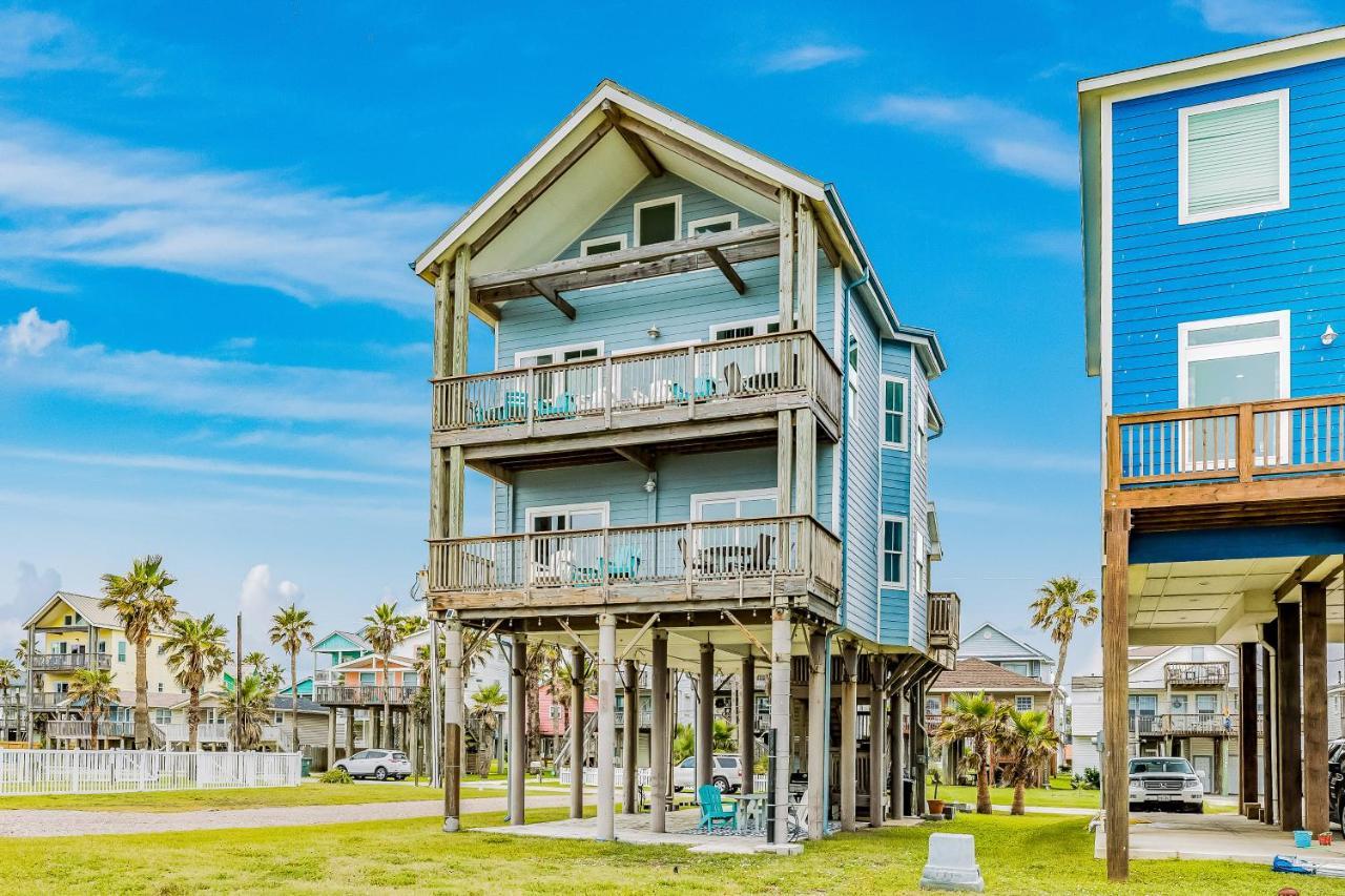 8-Mile Beachfront Villa Galveston Exterior photo